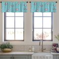 thumbnail image 4 of LALILO Kitchen Curtain Valance Collection Borders Ethnic Aztec Rod Pocket Window Curtain 52"x 18" Set of 2, 4 of 7