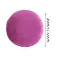 thumbnail image 2 of Round Pillow Covers, Velvet Throw Pillow Sham Case, 17.7" Diameter Circle Circular Decorative Soft Warm Pillowcase, Removable Slipcover Cushion for Home Floor Decoration, 2 of 4