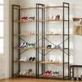thumbnail image 6 of Casacomoda 6-Tier Tall Bookshelf, Large Bookcase with Steel Frame, Deep Book Shelf for Living Room, Home Office, Study, Industrial Style, Vintage, 6 of 6