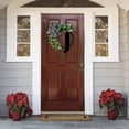 thumbnail image 4 of Clearance! Unique Last Name Year Round Front Door Wreath With Bow Welcome Sign Garland Creative 26 Letter Farmhouse Wreath For Front Door Spring All Seasons Outside Hanger Decor Gift, 4 of 4