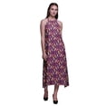 thumbnail image 1 of Bimba Feather Summer Holiday Party Halter Neck Beachwear Women BacklessÂ&nbsp;Dress-X-Small, 1 of 6