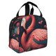 thumbnail image 2 of Disketp Colorful Floral Flamingo for Insulated Lunch Bag for Women and Men, Perfect for Work, Hiking, Picnic, 2 of 8