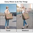 thumbnail image 5 of Colorful Boho Mala Travel Duffel Artistic Psychedelic Pattern Weekender Bag, Meditation Healing Room Tote, Relaxation Inspired, 5 of 5