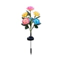 thumbnail image 2 of LED Solar Rose Lights Outdoor - Decorative Flower Stake Lights for Garden, Patio, Yard & Cemetery, IP65 Waterproof Artificial Rose Lamp, Solar-Powered Pathway Lighting, Warm Glow, Red 1PC, 2 of 5