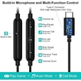 thumbnail image 3 of NSKBBM-USB C Headphone Wired Earbuds for Samsung S26 Ultra S25 FE S23 A17 A16 A36 A37 A57 In-Ear Noise Isolation Type C Earphone with Microphone for iPad 10 for iPhone 17 Pro Max 17e 16e 16 15 Pixel, 3 of 4