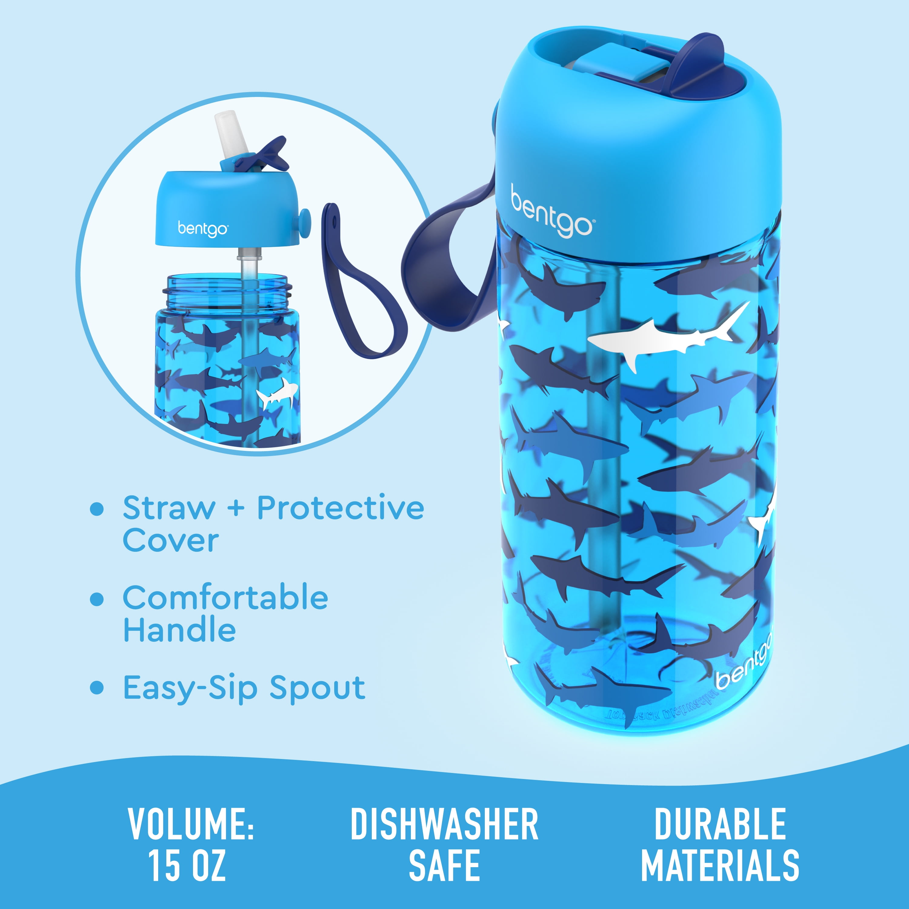 Bentgo Kids Water Bottle Replacement Straws (2-Pack)