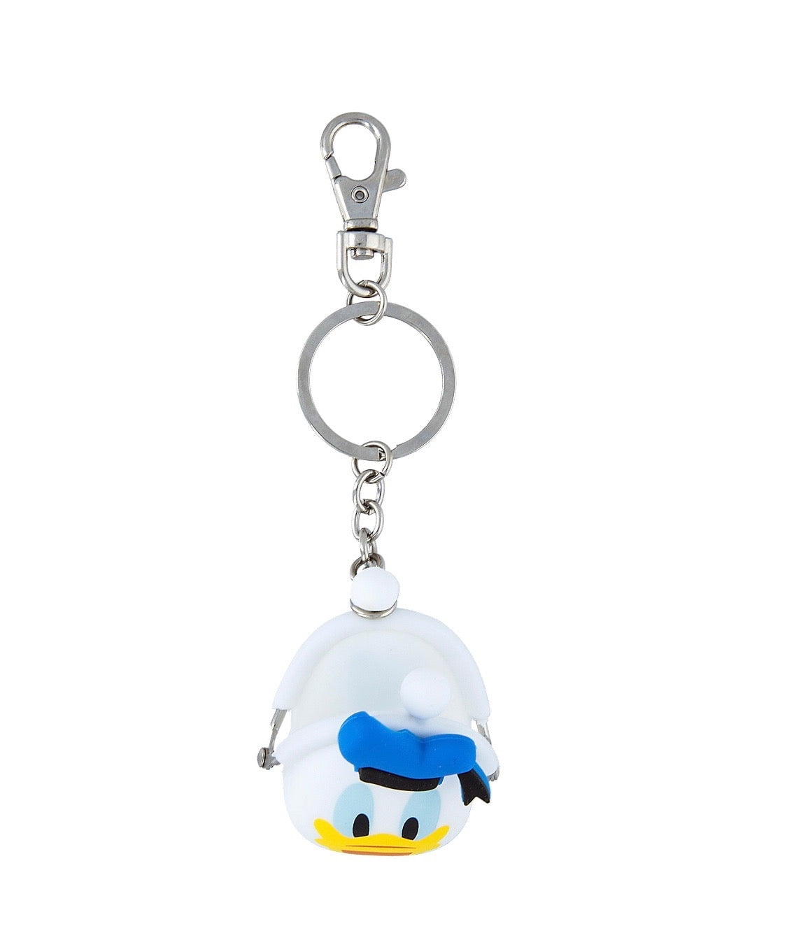 Disney Parks Donald Duck Coin Purse Silicone Keychain New With