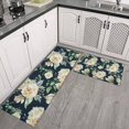 thumbnail image 2 of Pioneer Flower Floral Print Pattern Kitchen Rugs Sets Of 2,Anti Fatigue Kitchen Mat Rugs Non Slip Washable,Decorative Kitchen Floor Mats for Kitchen,Sink,Laundry,17"x30"+17"x47", 2 of 7