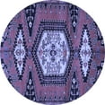 thumbnail image 1 of Ahgly Company Machine Washable Indoor Round Persian Blue Traditional Area Rugs, 6' Round, 1 of 4