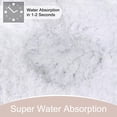 thumbnail image 5 of Softlife Absorbent Bathroom Rugs Microfiber Non Slip Bath Mat for Bathroom Soft Shaggy Rug,48"x24",White, 5 of 6