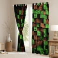 thumbnail image 3 of Castle Fairy Pixelated Miners Game Curtains Pack of 2 (42x84 Each),Grid Curtains Blackout, 3 of 6