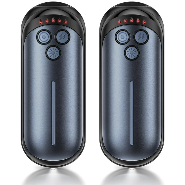 Calentadores de manos DeeKom recargables, 6000 mAh, paquete de 2 chips inteligentes AI