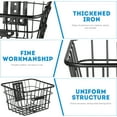 Tinksky Iron Wire Basket Bike Front Basket Organizing Storage Basket