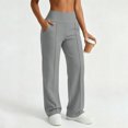 thumbnail image 6 of Sweatpants for Women Ihhxva High Waist with Pockets Elastic Casual Jogger Pants Cozy Lined Baggy Loungewear Workout Running Yoga Streetwear S-2XL, 6 of 8