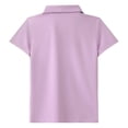 thumbnail image 6 of Gaexia Girls Athletic Solid Color Tee Breathable Workout Top For Play Comfortable Casual Shirt (Purple,13-14 Years), 6 of 7
