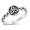 Silver, variant on Gold-Tone Sterling Silver Braided Triquetra Ring Size 10