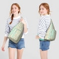 thumbnail image 2 of Bumble Bee Sling Backpack – Cute Honeycomb Print Crossbody Bag, Lightweight & Durable Shoulder Pack for Travel, Hiking, Commuting & Daily Essentials, 2 of 4
