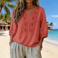 thumbnail image 6 of Lightweight Summer Tops for Women Casual Beach Daily Cute Short Sleeve, 6 of 6