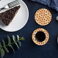 thumbnail image 5 of RYLABLUE Halloween Theme Pumpkin Pattern Set of 4 Round Coaster for Drinks, Absorbent Ceramic Stone Coasters Cup Mat with Cork Base for Home Kitchen Room Coffee Table Bar Decor, 5 of 5