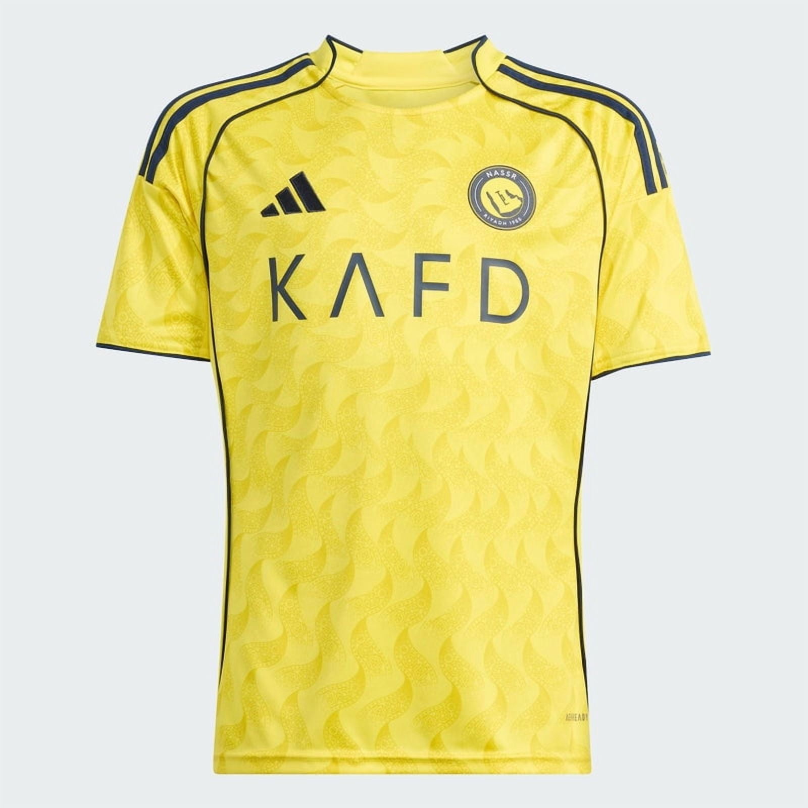 adidas Al NASSR Home Youth Soccer Jersey 25/26 Ronaldo #7 (US, Alpha, Large, Regular)