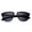 Black/Smoke, variant on Newbee Fashion -Kids Girls High Fashion Plastic Aviator Sunglasses with Metal Bridge Stylish Oversized Fashion Girls Sunglasses with Flash Mirrorrd Lens UV Protection Lead Free High Quality