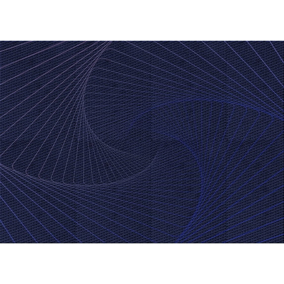 Ahgly Company Indoor Rectangle Patterned Night Blue Area Rugs, 6' x 9'