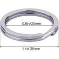 thumbnail image 2 of Stainless Steel Key Chain Rings, Durable Material, For Jewelry Making And Car Home Key Organization, Double Loops Metal Round Split Keyrings, Silver, Resistant To Corrosion, 100Pcs, 2 of 8