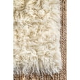 thumbnail image 4 of nuLOOM Hand Woven Genuine Greek Flokati Shag Area Rug, 9' x 12', Natural, 4 of 5