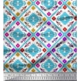 thumbnail image 1 of Soimoi Polyester Crepe Fabric Aztec Geometric Decor Fabric Printed Yard 52 Inch Wide, 1 of 3