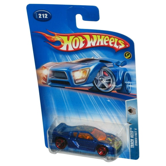 Hot Wheels Track Aces (2004) Blue Zender Fact 4 Toy Car #212