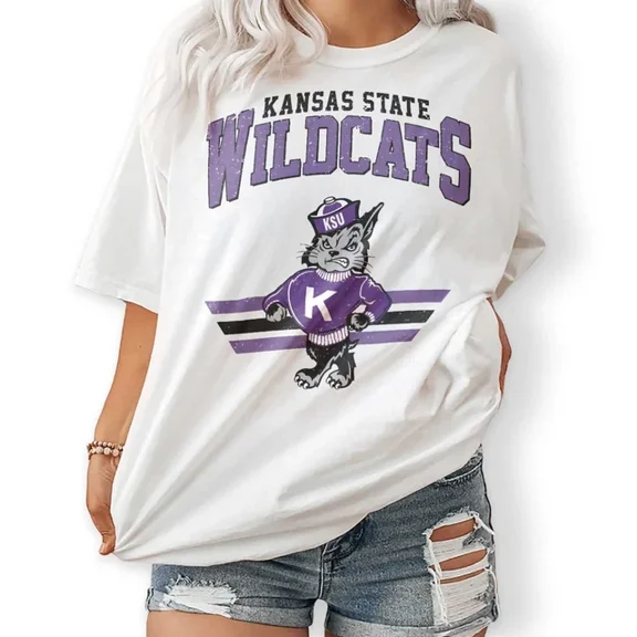 Vintage Kansas State Wildcats mascot T-Shirt S-3XL