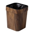 thumbnail image 4 of Cesta de basura decorativa rústica, contenedor de basura portátil cuadrado compacto, bote de basura pequeño y estrecho para decoración de cocina, 4 of 8