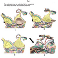 thumbnail image 6 of BIMEI Women's Bra Inserts Pads Removable Push Up Sports Bra Cups Rounded top Use for Swimsuits, Workouts, Mastectomy Breast Form Prosthesis Bra，A pair，Spiral，S, 6 of 6