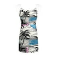 thumbnail image 5 of Womne Dresses Women's Fashion Casual Summer Printed Loose Sleeveless Strappy Front Pockets V Neck Dress, 5 of 5