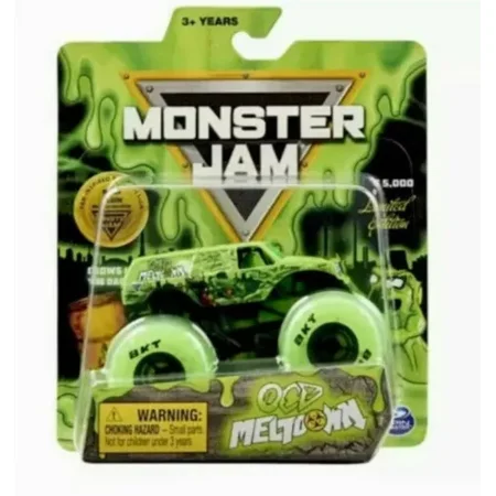 2021 Monster Jam Monster Truck OCD MELTDOWN LIMITED 1/5000 GLOW IN DARK TIRES