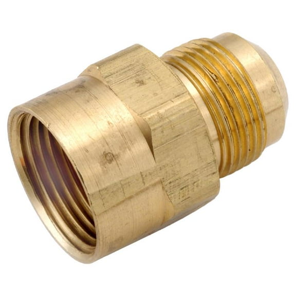 Anderson Metals 15/16 in. Flare in. X 3/4 in. D FIP Brass Coupling
