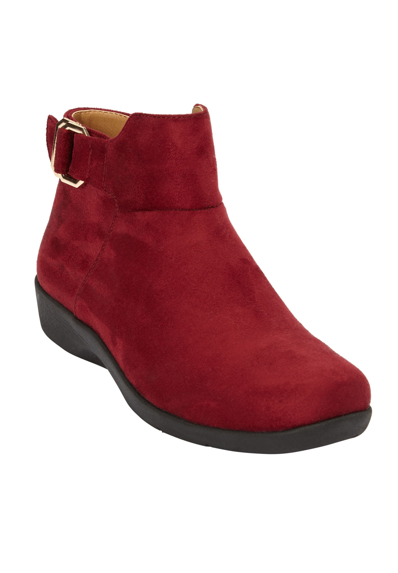 comfortable flat ankle booties