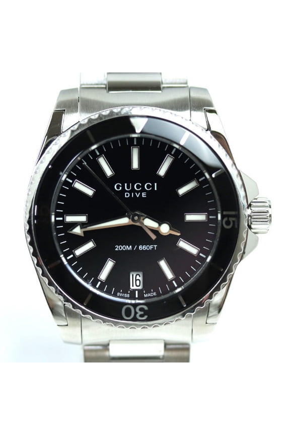 Pre-Owned GUCCI Dive Watch Battery Operated YA136403/136.4 Women's (Good)