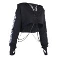 thumbnail image 3 of Camiseta de Manga con Cadenas para Mujer Hugo Top corto con capucha, 3 of 10