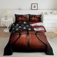 thumbnail image 2 of Erosebridal Teens Basketball Comforter Sets Queen Size , Vintage USA Flag Comforters & Duvets, Reversible 3pcs, Breathable, 2 of 7
