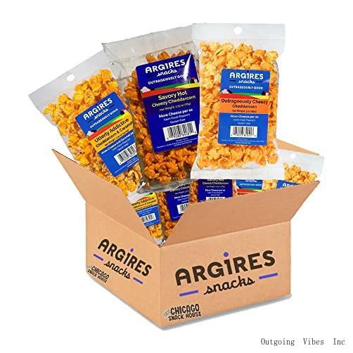 Argires Chicago Popcorn 3 Oz Variety Pack 9 BAGS Chicago Snack House