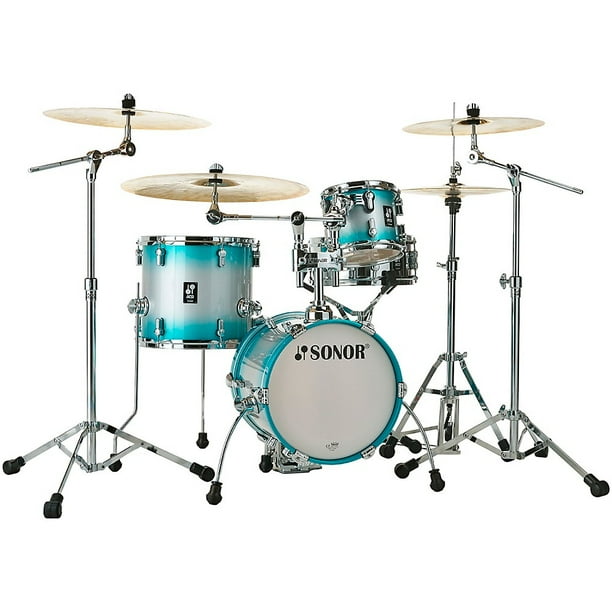 Sonor AQ2 Martini 4Piece Maple Shell Pack w/ 14" Bass Drum Aqua