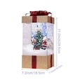 thumbnail image 3 of Xihbxyly Caja de Música Navideña de Muñeco de Nieve, Luces Led de Copo de Nieve, Adorno con Alimentación Usb, Decoración Navideña para El Hogar, Decoración de Paraíso Invernal, Carga Usb, Tamaño 18,5, 3 of 3