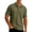 1#Army Green, variant on BRANROY Men's Polo Shirts for Men - Short Sleeve Button Down Casual Golf Tops, Waffle Knit Lightweight Summer Beach Tops,Army Green L