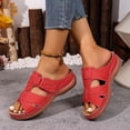 thumbnail image 6 of Womens Slides Sandals with Plantar Fasciitis Arch Support,Dressy Summer Outdoor Beach Walking Shoes Ladies Lightweight Orthotic Slip on Sandals Open Toe Slippers for Women, 6 of 10