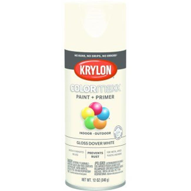 Krylon Diversified Brands 249419 12 oz Gloss Spray Paint, Dove White