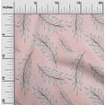 thumbnail image 2 of oneOone Cotton Poplin Twill Light Pink Fabric Tropical Leaf With Dot Dress Material Fabric Print Fabric By The Yard 56 Inch Wide, 2 of 4