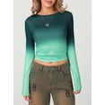 thumbnail image 2 of SUNSIOM T-Shirts Basiques Ajustés Décontractés pour Femmes Printemps Automne Manches Longues Col Rond Streetwear, 2 of 9