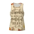 thumbnail image 4 of Gaeub Thanksgiving With A Grateful Heart Men's Athletic Tank Top, Workout Sleeveless Shirts, Running Tank Tops for Gym, Running, Training - Medium, 4 of 9