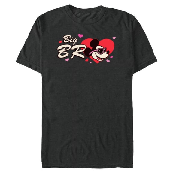 Disney Valentine's Day Big Bro Gift Family Matching Trip Standard T-Shirt- Short Sleeve Blended T-Shirt for Adults - Customized-Dark Heather